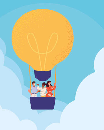 people idea imaginationのイラスト素材