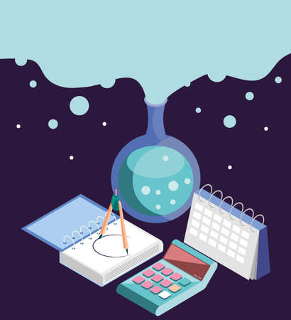 school science lessonのイラスト素材