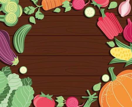 vegetables food freshのイラスト素材