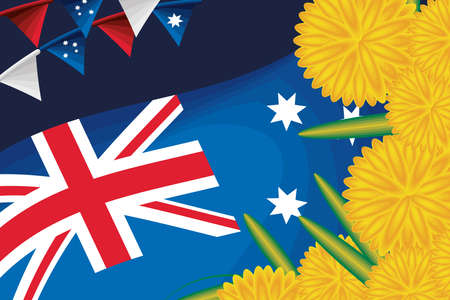 australia day posterのイラスト素材