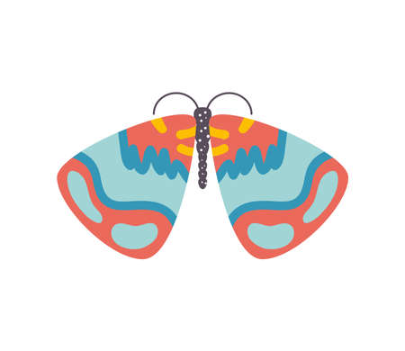 cute animal butterflyのイラスト素材