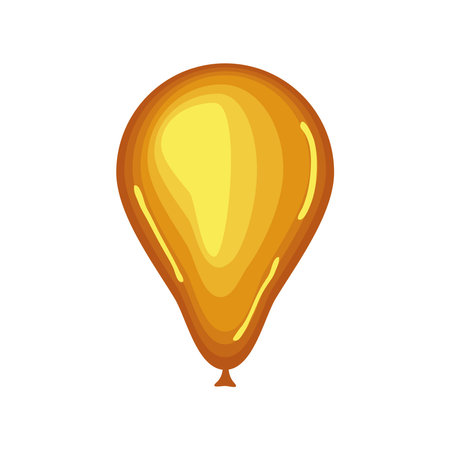 yellow balloon decorationのイラスト素材