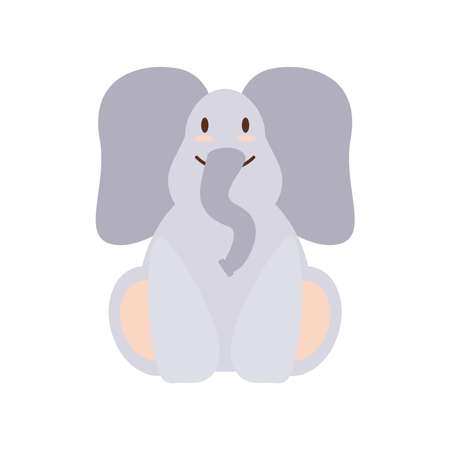 cute elephant toyのイラスト素材