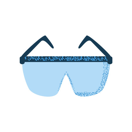 eyeglasses flat iconのイラスト素材