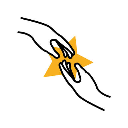 hands help gestureのイラスト素材