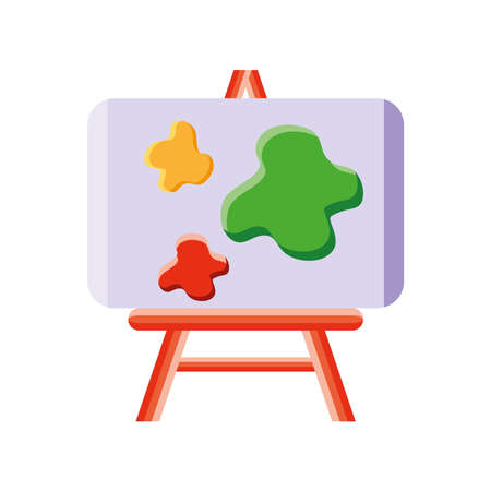 canvas with color spotsのイラスト素材