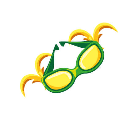 mardi gras glassesのイラスト素材