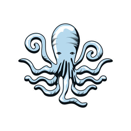 octopus sea lifeのイラスト素材