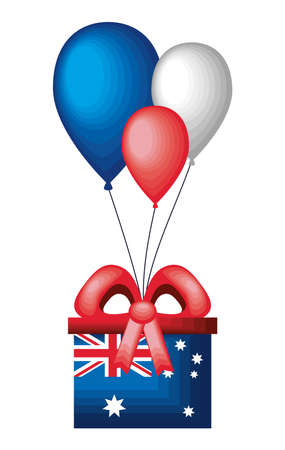 australia day gift balloonsのイラスト素材