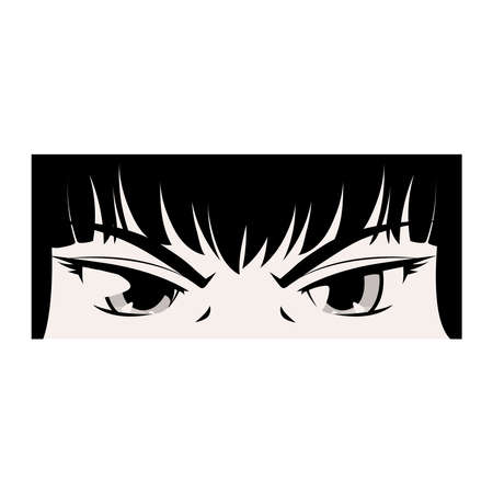 manga eyes expressionのイラスト素材