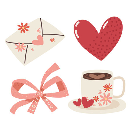 love hearts feelingのイラスト素材