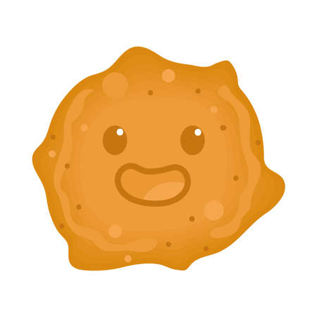 funny cute virusのイラスト素材