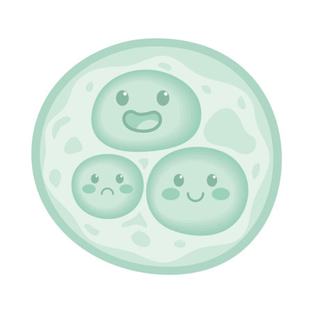 cute bacteria cartoon