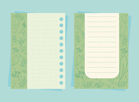 green papers emptyのイラスト素材