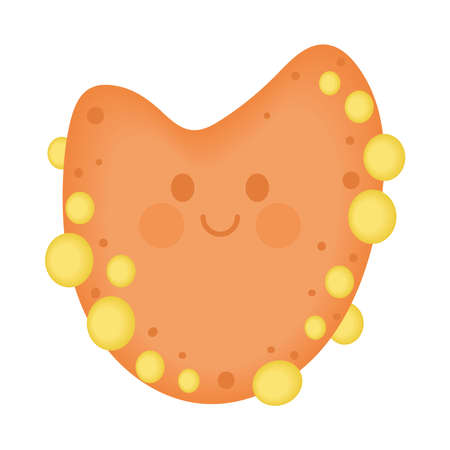 cute virus cellのイラスト素材