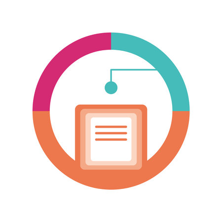diagram infographic templateのイラスト素材