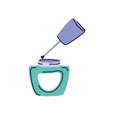 open nail polishのイラスト素材