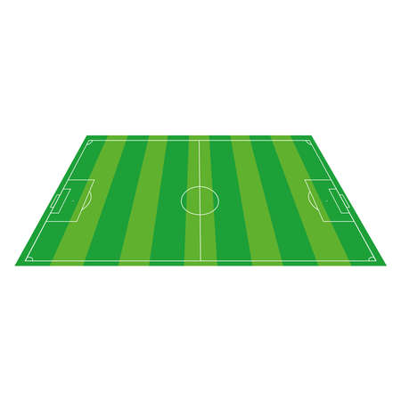 soccer field isolatedのイラスト素材