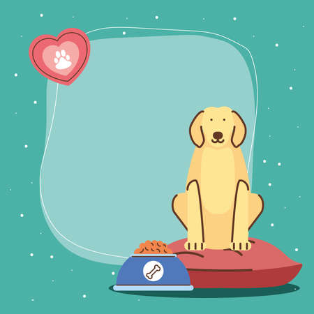 pets dog cardのイラスト素材