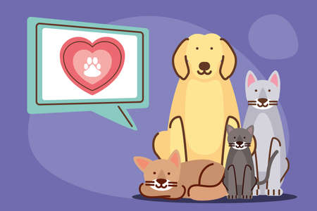 pets animals domesticのイラスト素材