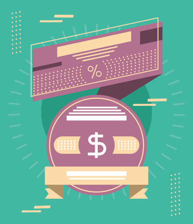 price tag commerceのイラスト素材