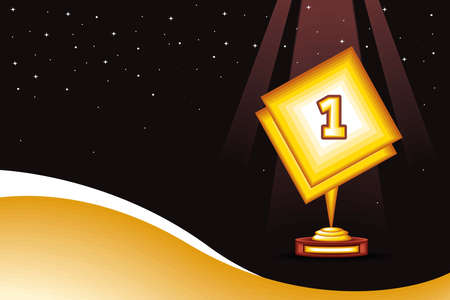 award first placeのイラスト素材