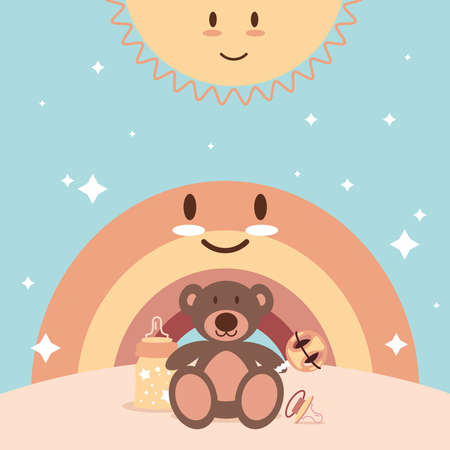 baby bear toysのイラスト素材