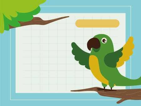 cute parrot petのイラスト素材