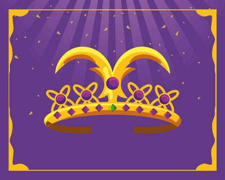 Mardi Gras crownのイラスト素材
