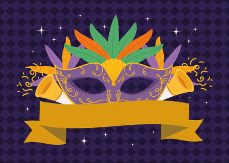 mardi gras mask carnivalのイラスト素材