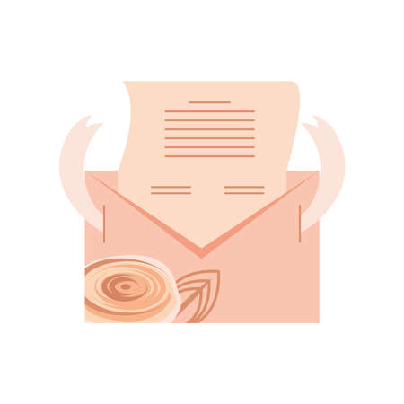 wedding invitation cardのイラスト素材