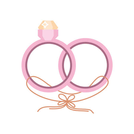 wedding rings iconのイラスト素材