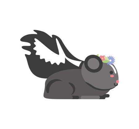 skunk spring animalのイラスト素材