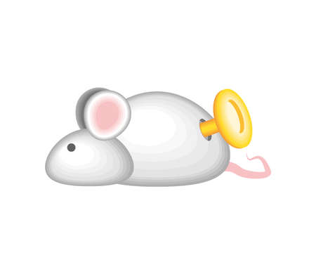 fools day mouse prankのイラスト素材