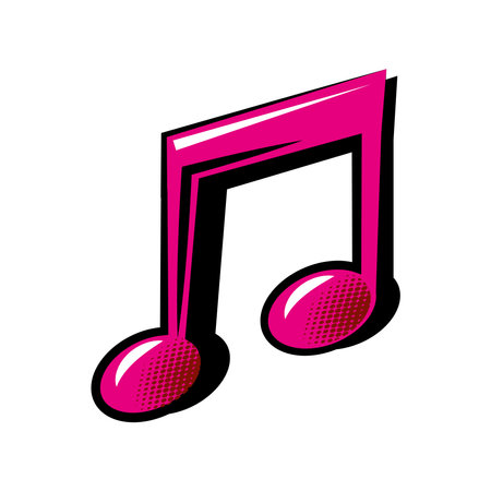 music note pop artのイラスト素材