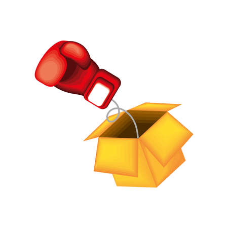 fools day prank box iconのイラスト素材