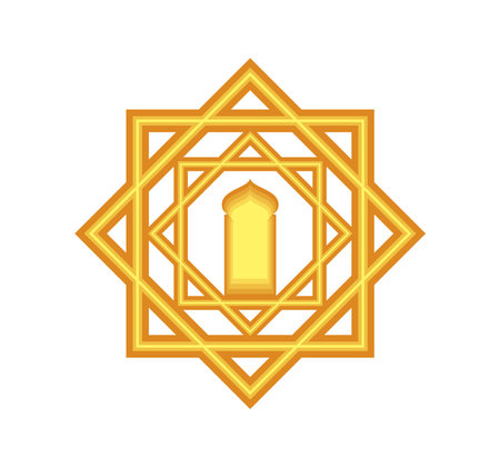 arabian window and frameのイラスト素材