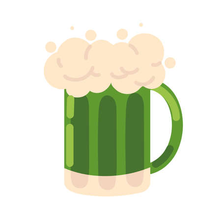 green beer drinkのイラスト素材