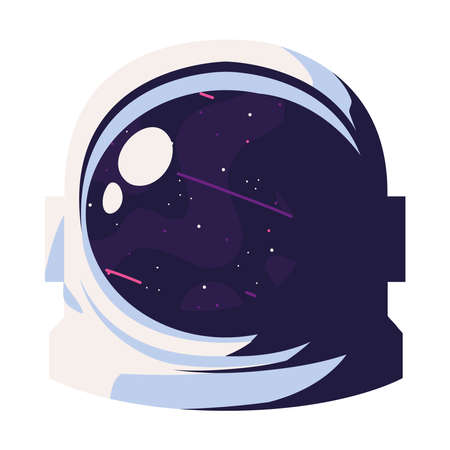 astronaut helmet iconのイラスト素材