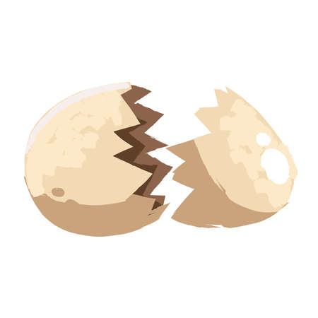 broken dinosaur eggのイラスト素材