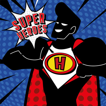 strong superhero male