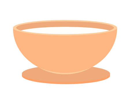 bowl with beverageのイラスト素材