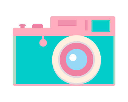 photo camera 90s iconのイラスト素材