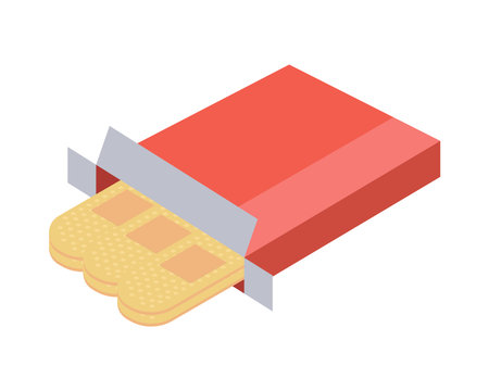 box bandage medicalのイラスト素材