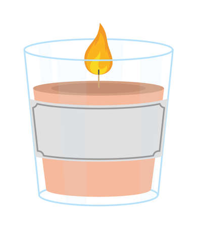 candle aromatic flameのイラスト素材