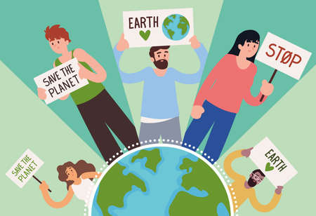 people save the planetのイラスト素材