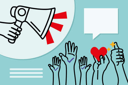 volunteering needed designのイラスト素材