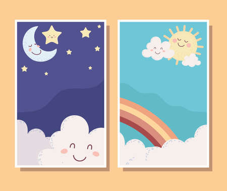 cute baby bannersのイラスト素材