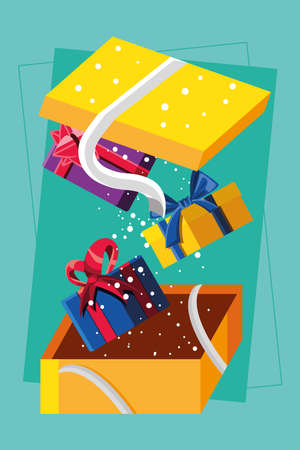 gifts party celebrationのイラスト素材