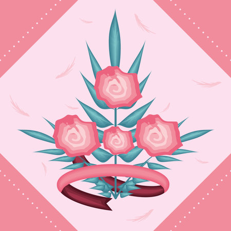 bunch of flowersのイラスト素材